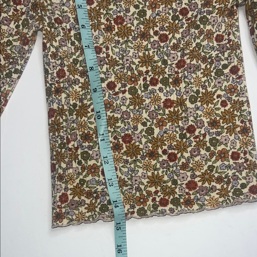 LC Lauren Conrad Kids Floral Long Sleeve Top - Multicolor - Picture 6 of 6